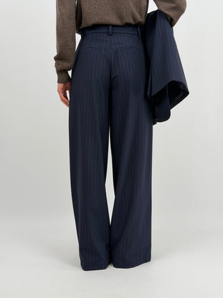 Pantalone Lumina Blu Gessato