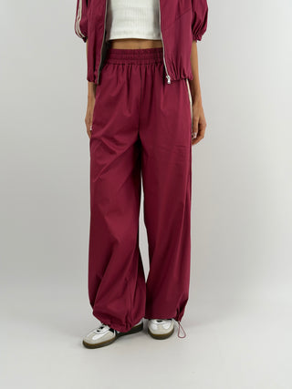 Set Giacca e Pantalone Sportivo Bordeaux con Bande Lumina