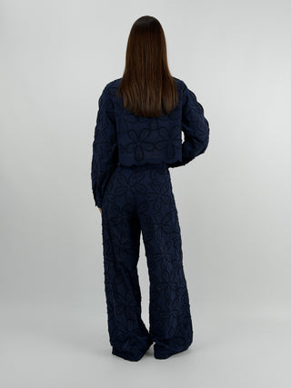 Pantalone in Pizzo Sangallo Blu Lumina