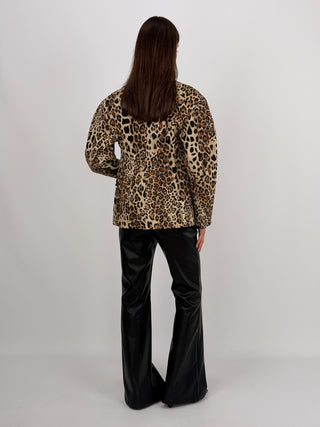 Pantalone Lumina Flare in Eco Pelle Nero