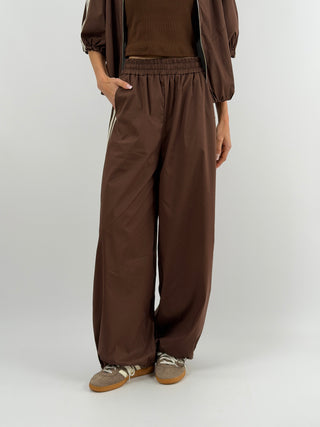 Pantalone Sportivo Marrone con Bande Lumina