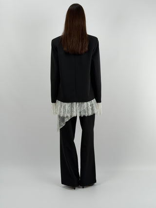 Pantalone Lumina Nero con Pizzo