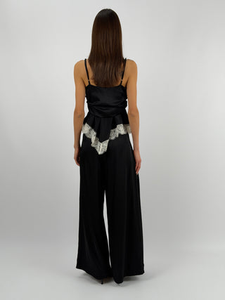 Pantalone Satin Nero Lumina