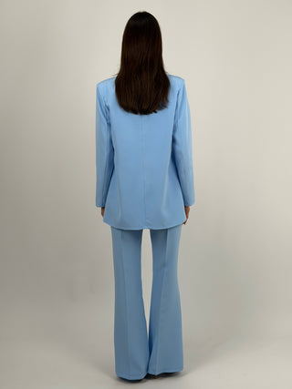 Pantalone Flare Azzurro