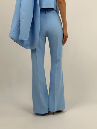 Pantalone Flare Azzurro
