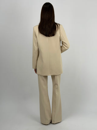 Pantalone Flare Beige