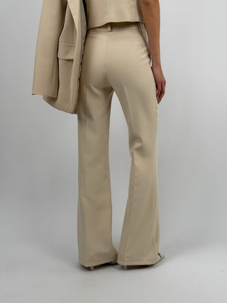Pantalone Flare Beige