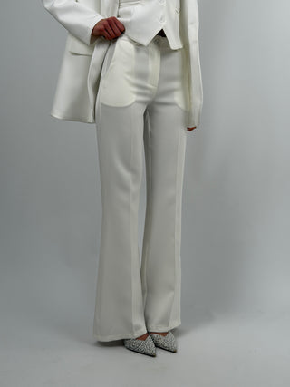 Pantalone Flare Bianco