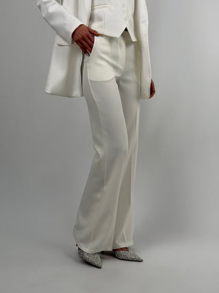 Pantalone Flare Bianco
