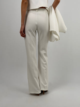 Pantalone Flare Bianco