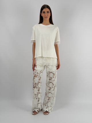 Jeans in Pizzo Bianco