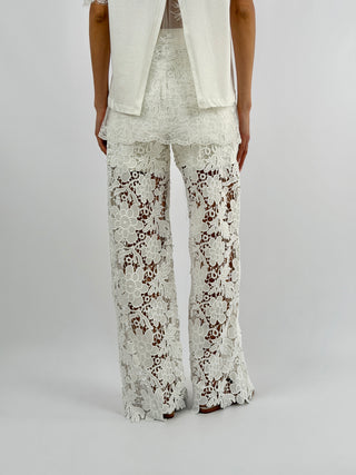 Jeans in Pizzo Bianco