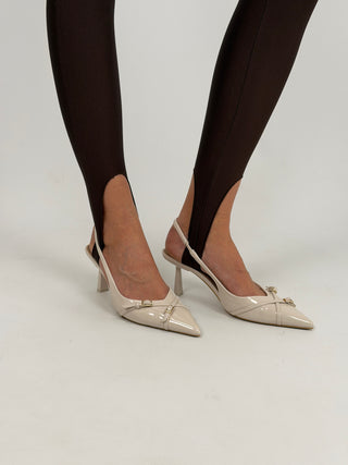 Leggings con Ghette Marrone