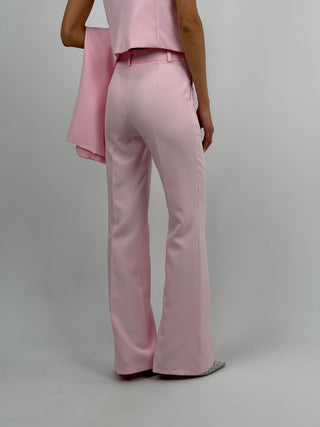 Pantalone Flare Rosa