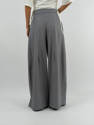 Pantalone con Pinces Grigio
