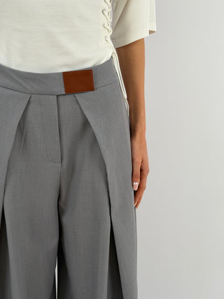 Pantalone con Pinces Grigio