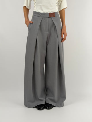 Pantalone con Pinces Grigio