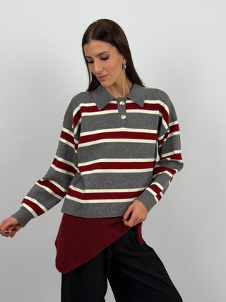 Triangle Scarf 4in1 Bordeaux