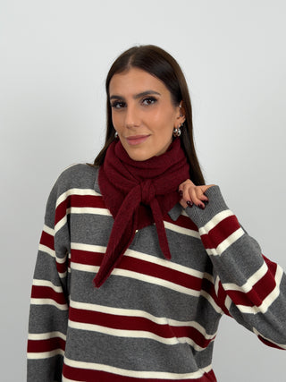 Triangle Scarf 4in1 Bordeaux
