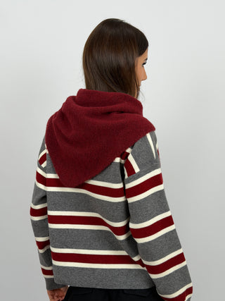 Triangle Scarf 4in1 Bordeaux