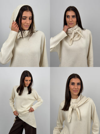 Triangle Scarf 4in1 Crema