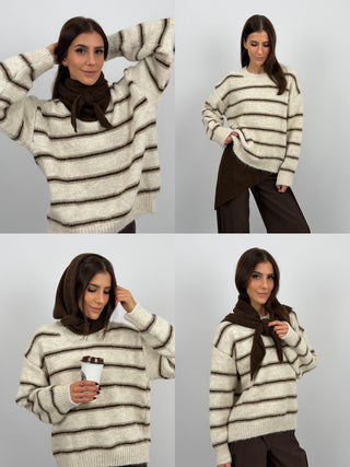 Triangle Scarf 4in1 Marrone