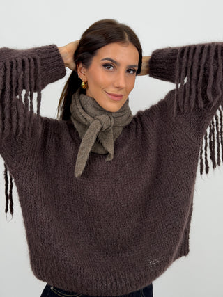 Triangle Scarf 4in1 Mocha Mousse