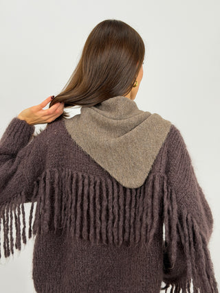 Triangle Scarf 4in1 Mocha Mousse