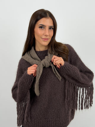 Triangle Scarf 4in1 Mocha Mousse