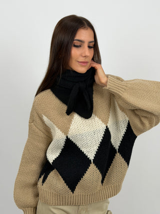 Triangle Scarf 4in1 Nera