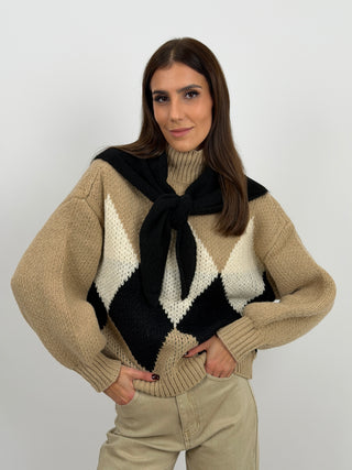 Triangle Scarf 4in1 Nera