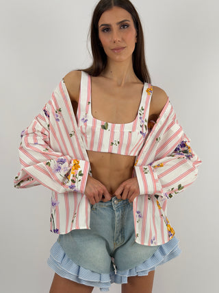 Set Top e Camicia Lumina Rosa