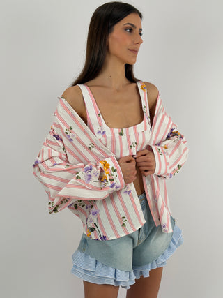 Set Top e Camicia Lumina Rosa