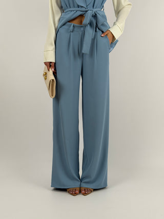 Completo Gilet e Pantalone Azzurro