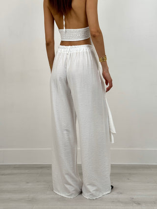 Set Coord Top e Pantalone Marilyn Bianco