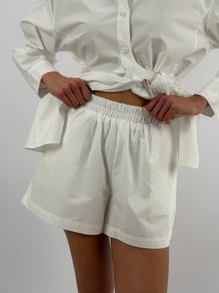 Coordinato Camicia e Shorts Bianco