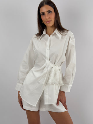 Coordinato Camicia e Shorts Bianco