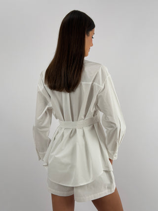 Coordinato Camicia e Shorts Bianco