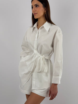 Coordinato Camicia e Shorts Bianco
