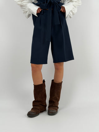 Coordinato Gilet e Bermuda Blu