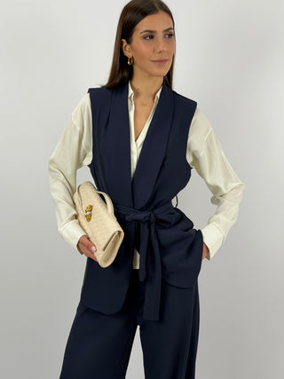 Completo Gilet e Pantalone Blu