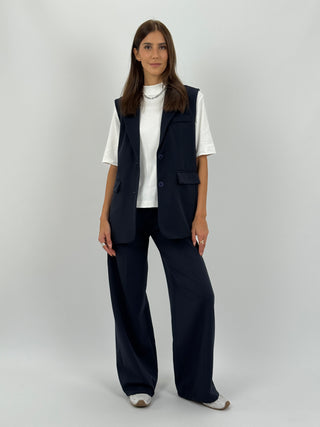 Coordinato Gilet e Pantalone Blu