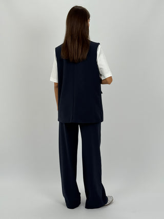 Coordinato Gilet e Pantalone Blu