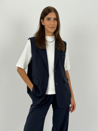Coordinato Gilet e Pantalone Blu