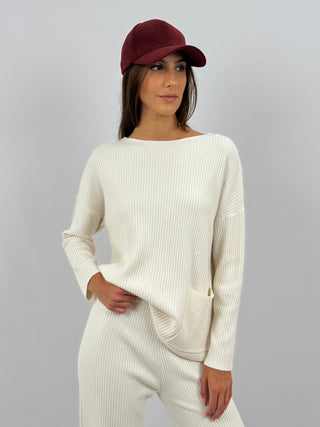 Coordinato Comfy Cute a Costine Crema