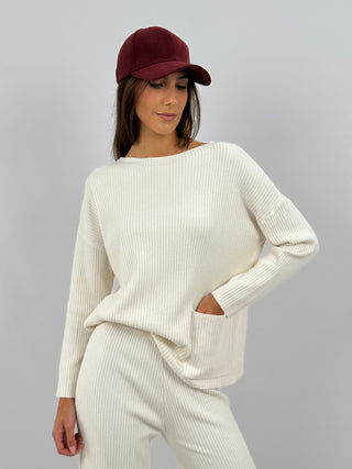 Coordinato Comfy Cute a Costine Crema