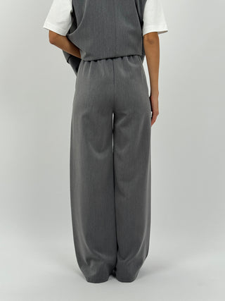 Coordinato Gilet e Pantalone Grigio