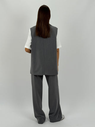 Coordinato Gilet e Pantalone Grigio