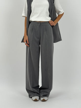 Coordinato Gilet e Pantalone Grigio