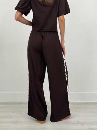 Coordinato T-Shirt e Pantalone Waves Marrone